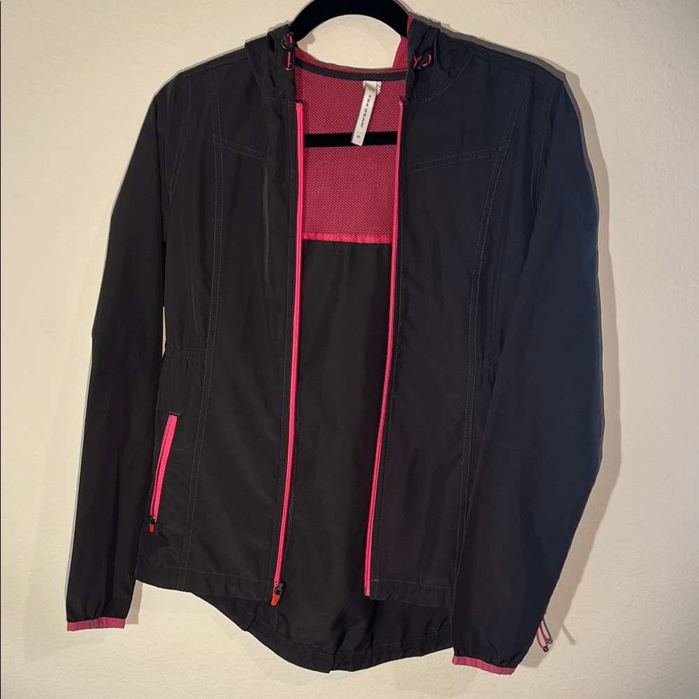 Tek Gear Women's Black and Pink Utility Jacket